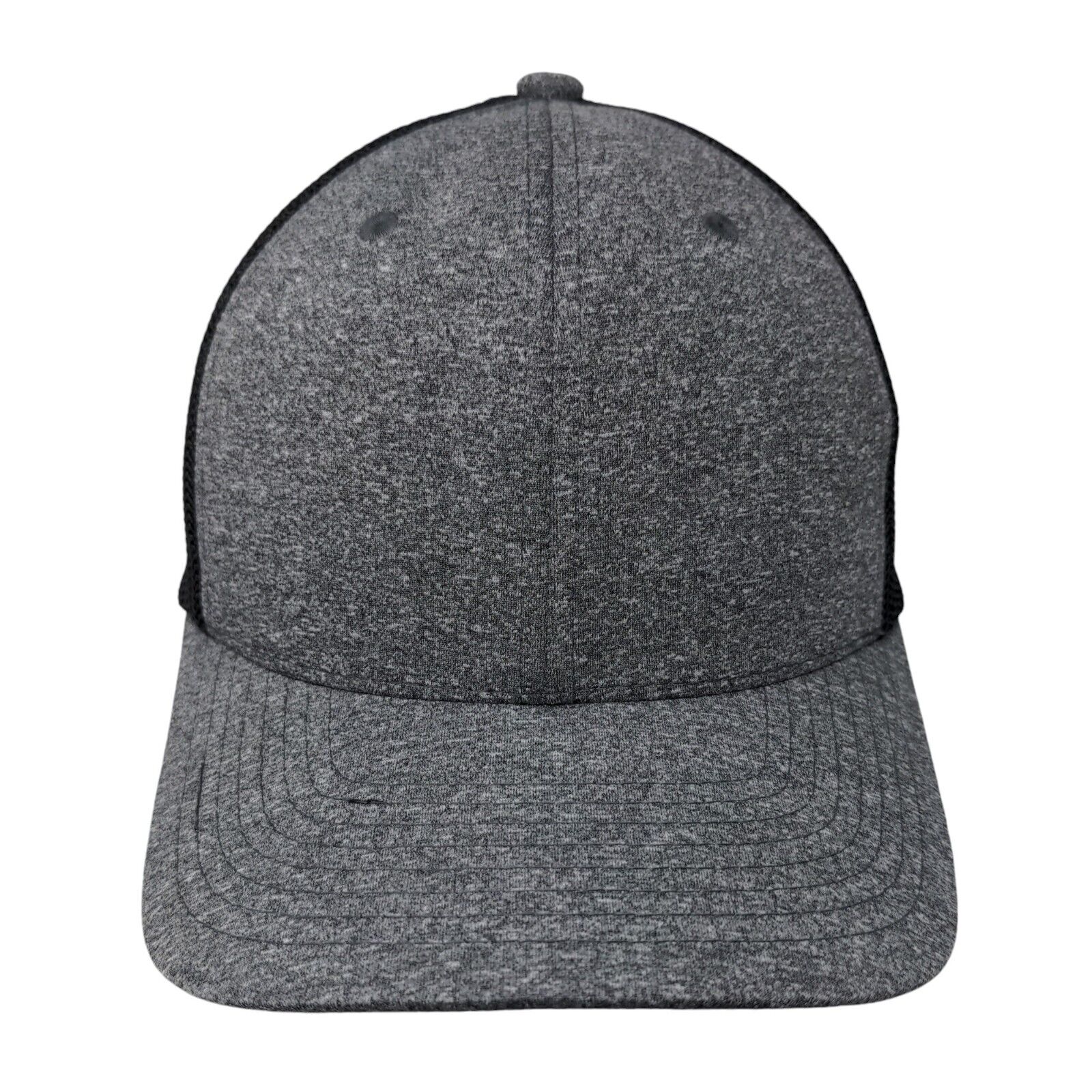 Yupoong Flexfit Fitted Mesh Back Trucker Hat Gray Osfa Colorblock